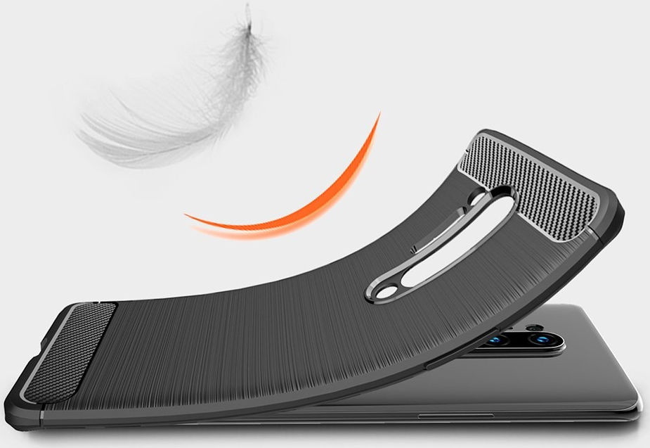 OnePlus 8 Pro Hoesje TPU Gebordsteld Rood afbeelding 4