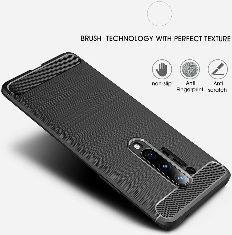OnePlus 8 Pro Hoesje TPU Gebordsteld Rood afbeelding 7
