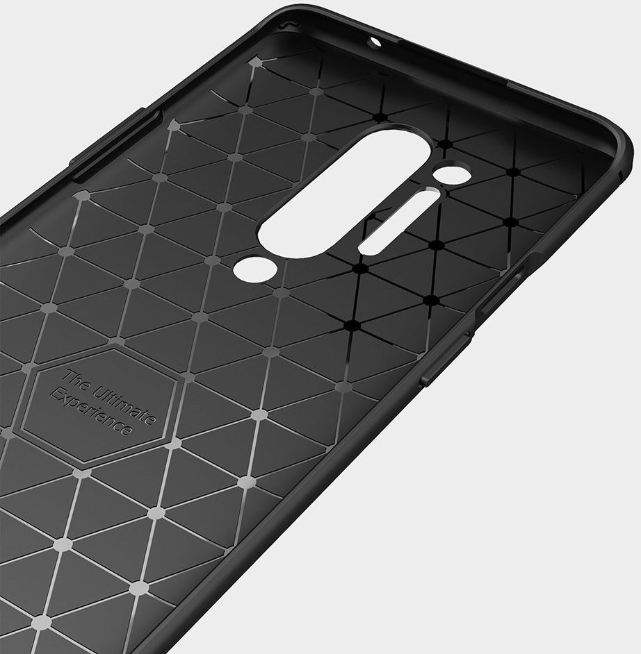 OnePlus 8 Pro Hoesje TPU Gebordsteld Rood afbeelding 9