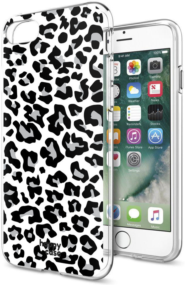 HappyCase iPhone SE 2020/2022 Hoesje Flexibel TPU Panter Print afbeelding 6