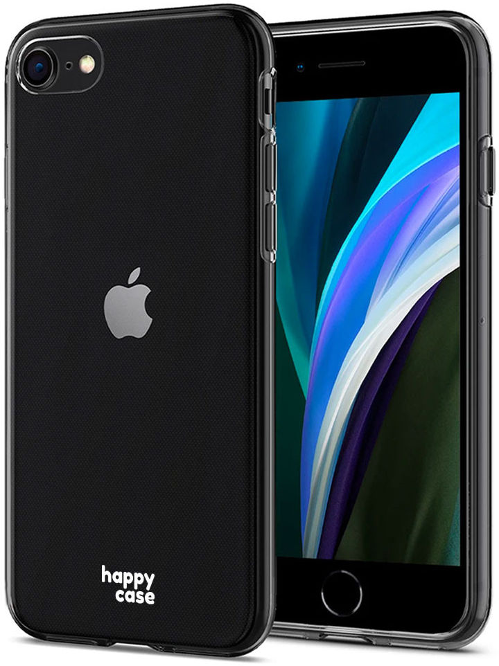 HappyCase iPhone SE 2020/2022 Hoesje Flexibel TPU Clear Print afbeelding 2