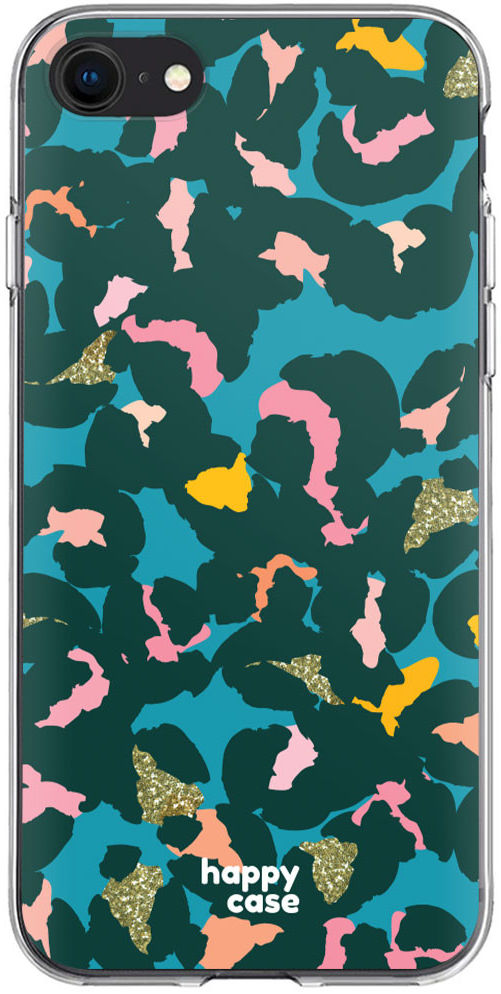 HappyCase iPhone SE 2020/2022 Hoesje Flexibel TPU Summer Leopard afbeelding 1
