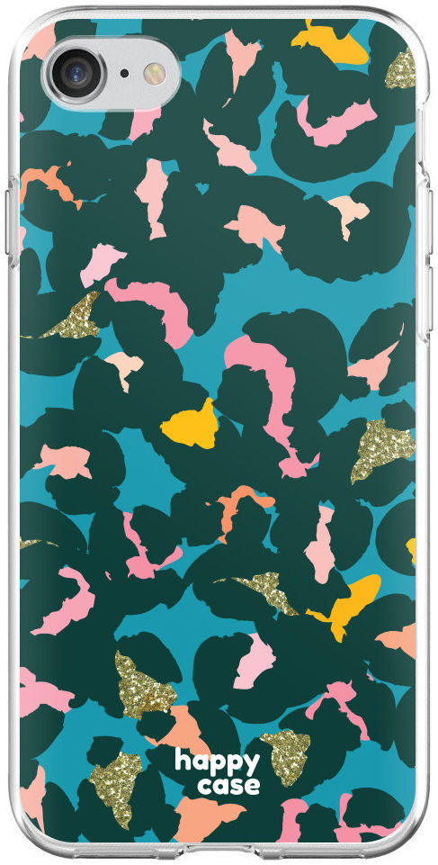 HappyCase iPhone SE 2020/2022 Hoesje Flexibel TPU Summer Leopard afbeelding 4