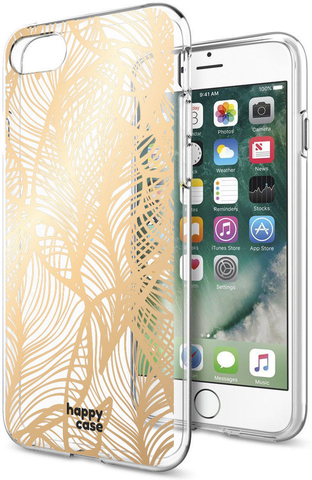 HappyCase Apple iPhone SE 2020 Hoesje Flexibel TPU Golden Leaves Print afbeelding 6
