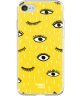 HappyCase iPhone SE 2020/2022 Hoesje Flexibel TPU Yellow Eye Print