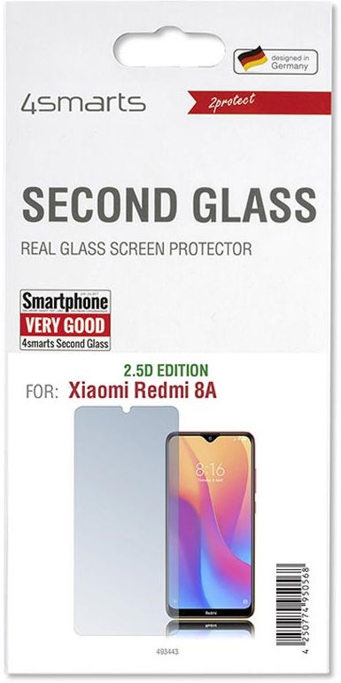 4smarts Second Glass 2.5D Xiaomi Redmi 8A Tempered Glass afbeelding 2