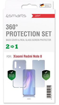 4smarts 360° Protection Set Xiaomi Redmi Note 8 Transparant afbeelding 2