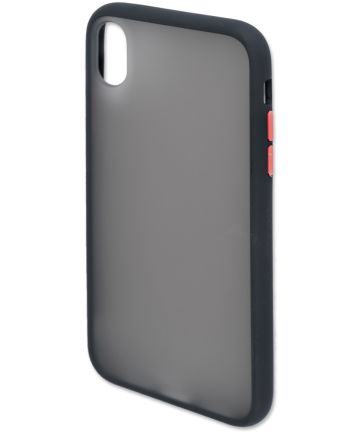 4smarts MALIBU Transparante Apple iPhone XR Back Cover Zwart Hoesjes
