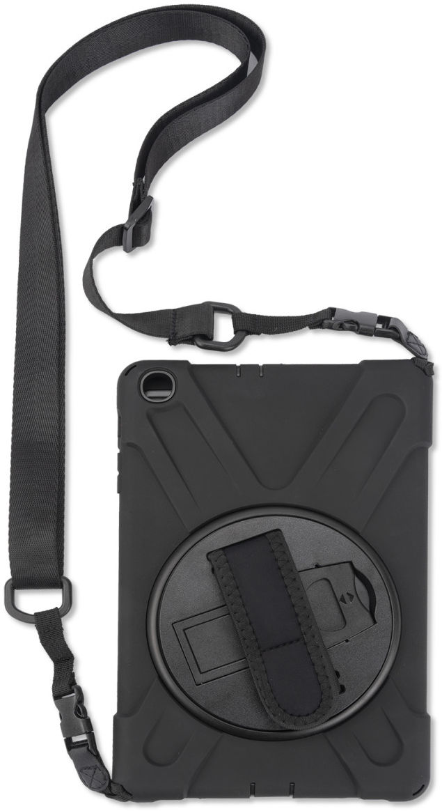 4smarts Rugged GRIP Samsung Galaxy Tab A 10.1 (2019) Hoes Zwart afbeelding 1