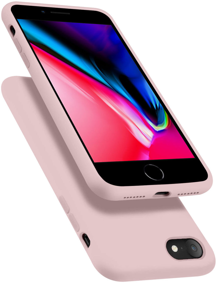 HappyCase iPhone SE 2020/2022 Hoesje Siliconen Back Cover Roze afbeelding 10