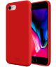 HappyCase iPhone SE 2020 Hoesje Siliconen Back Cover Rood