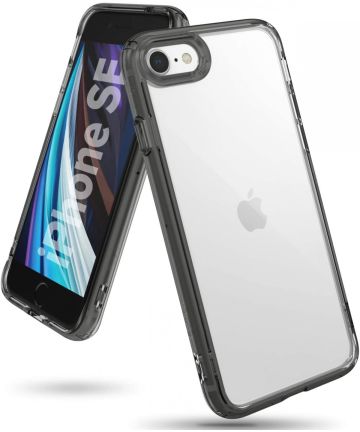 Ringke Fusion Apple iPhone SE (2020/2022) Hoesje Transparant/Zwart Hoesjes