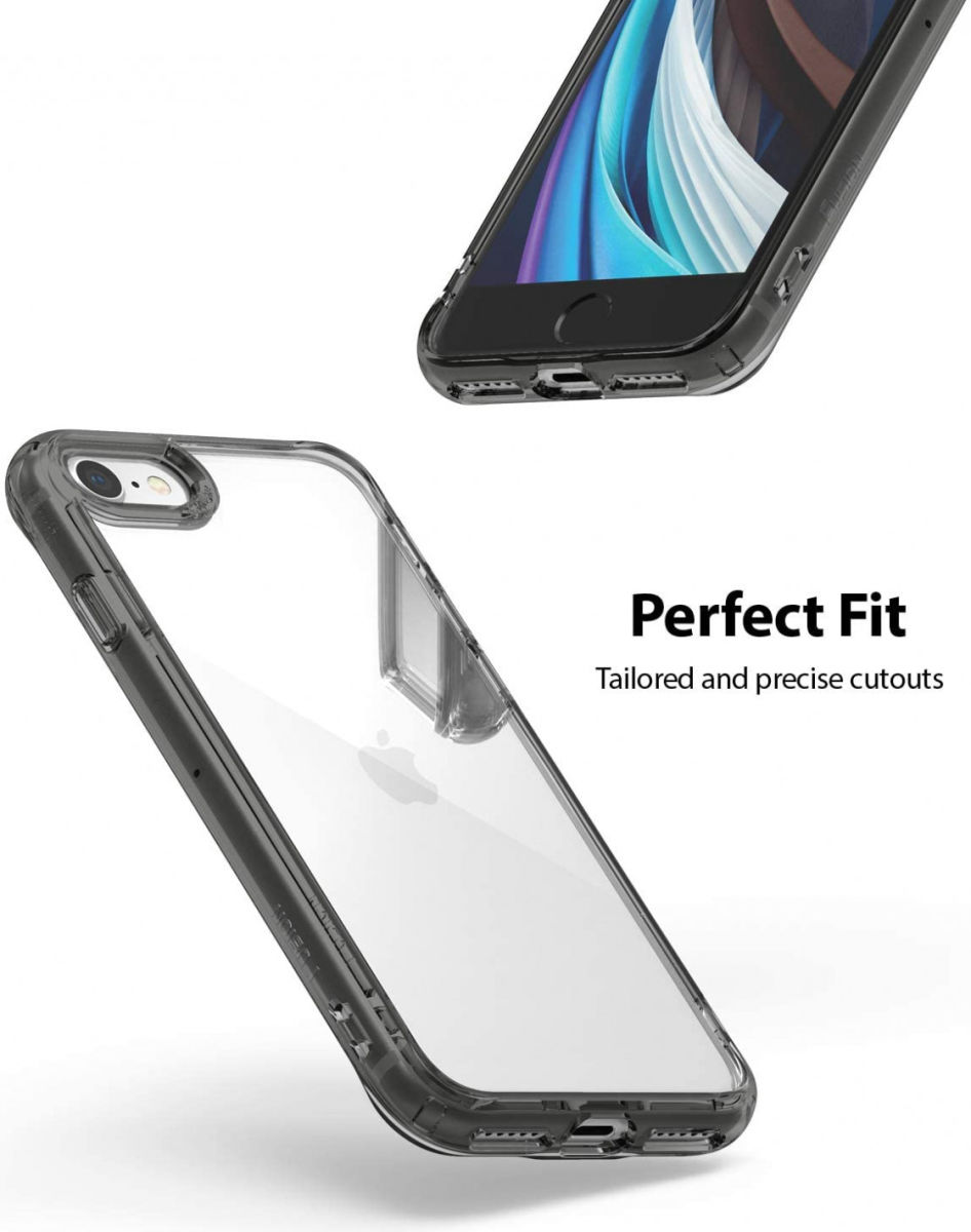 Ringke Fusion Apple iPhone SE (2020/2022) Hoesje Transparant/Zwart afbeelding 7