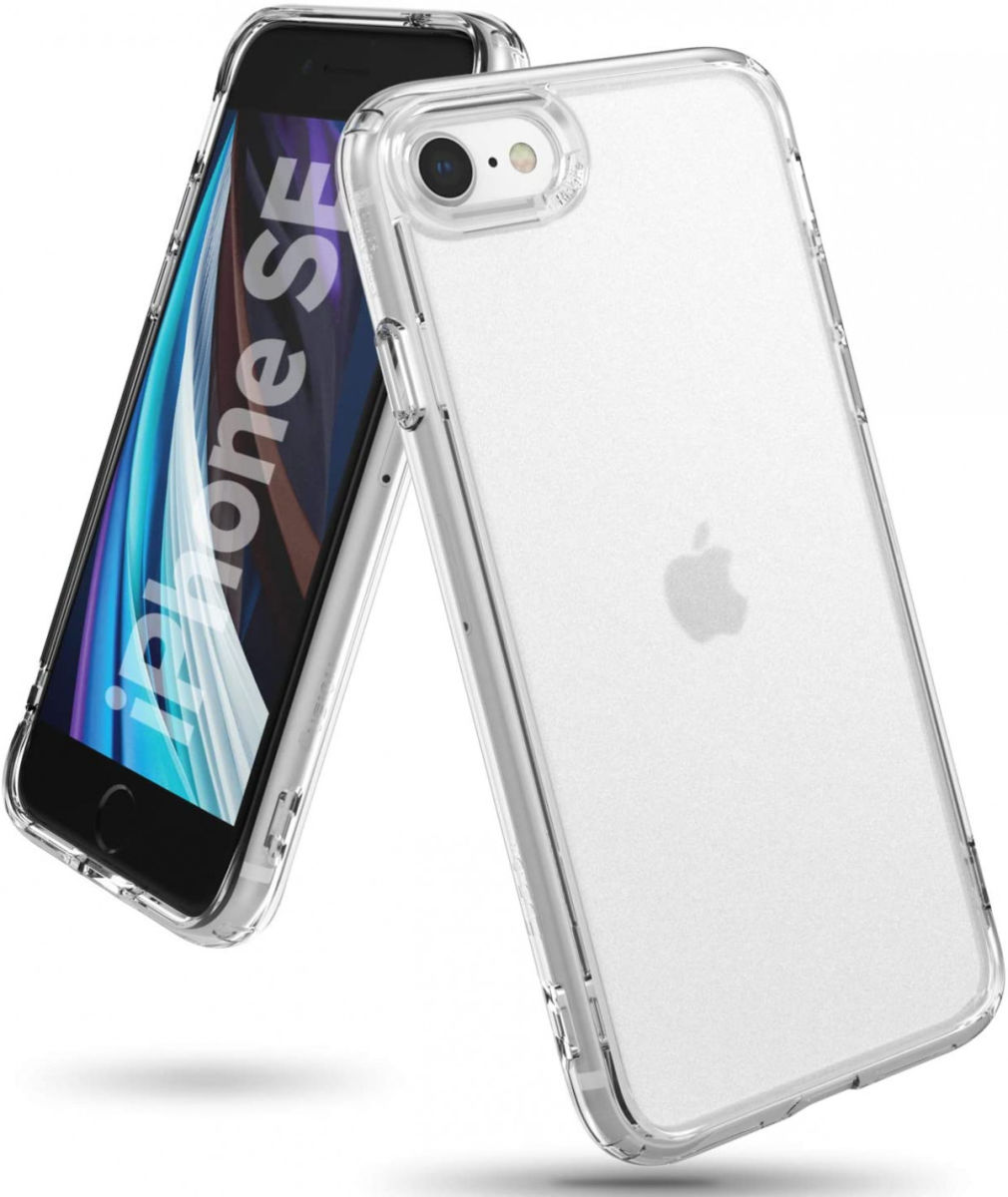 Ringke Fusion Apple iPhone SE (2020) Hoesje Matte Transparant afbeelding 1