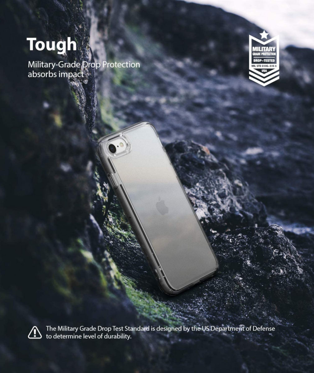 Ringke Fusion Apple iPhone SE (2020) Hoesje Matte Transparant afbeelding 2