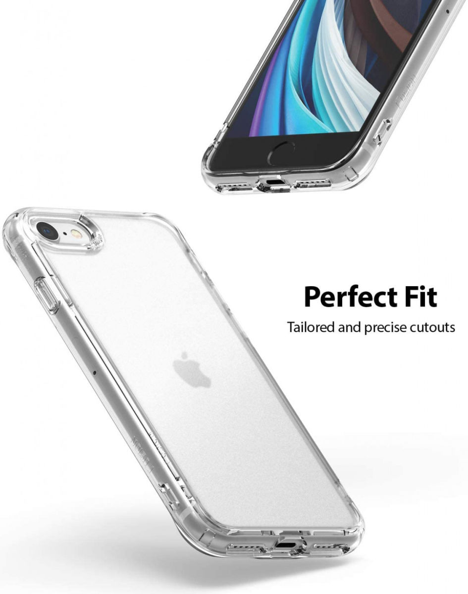 Ringke Fusion Apple iPhone SE (2020) Hoesje Matte Transparant afbeelding 7