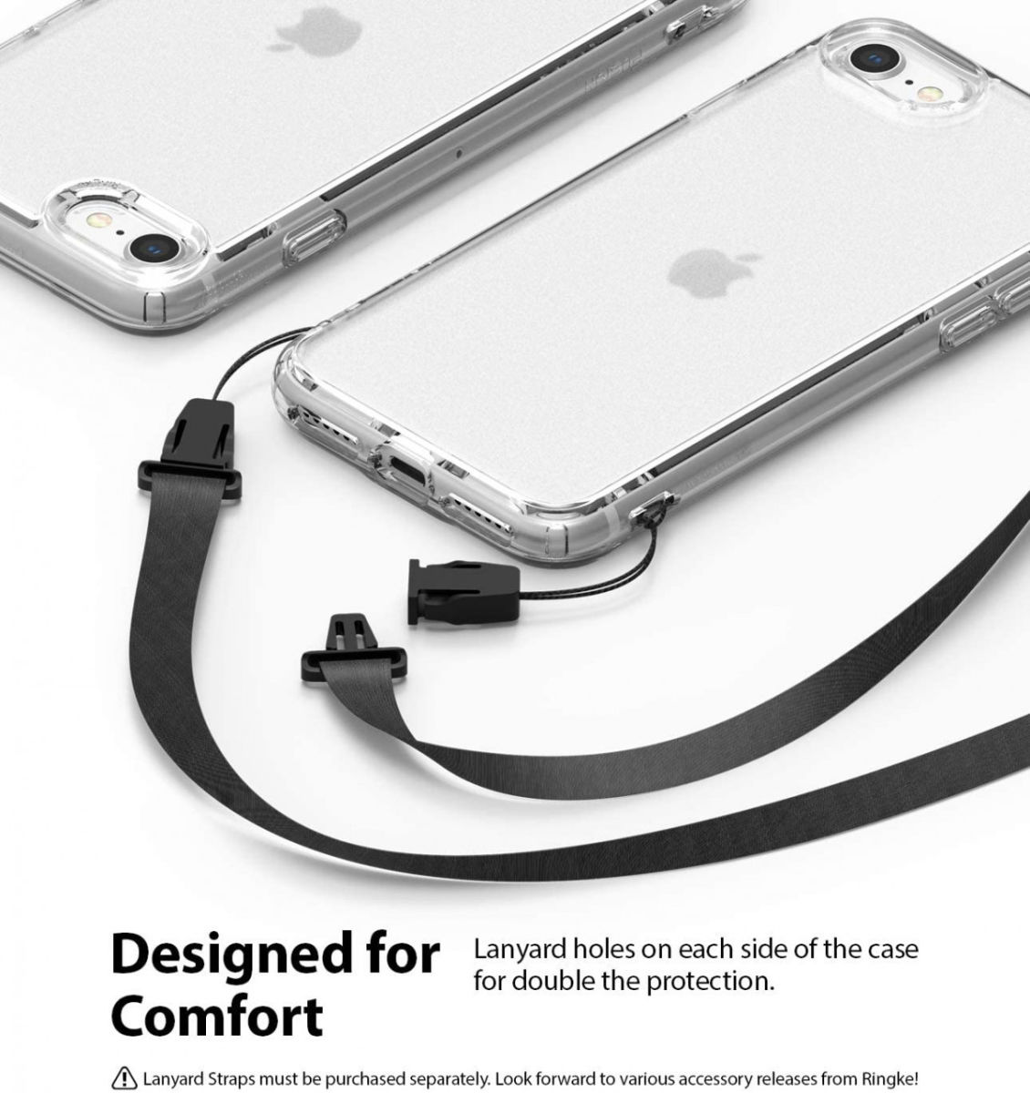 Ringke Fusion Apple iPhone SE (2020) Hoesje Matte Transparant afbeelding 8