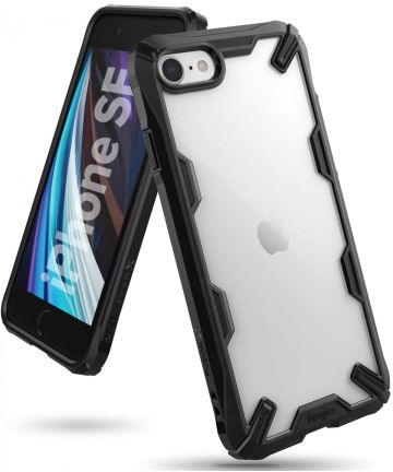 Ringke Fusion X Apple iPhone SE (2020) Hoesje Transparant/Zwart Hoesjes