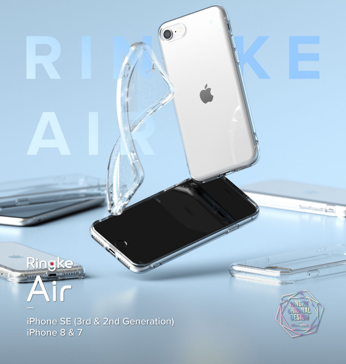 Ringke Air iPhone SE (2020/2022)/8/7 Hoesje Flexibel TPU Transparant afbeelding 10