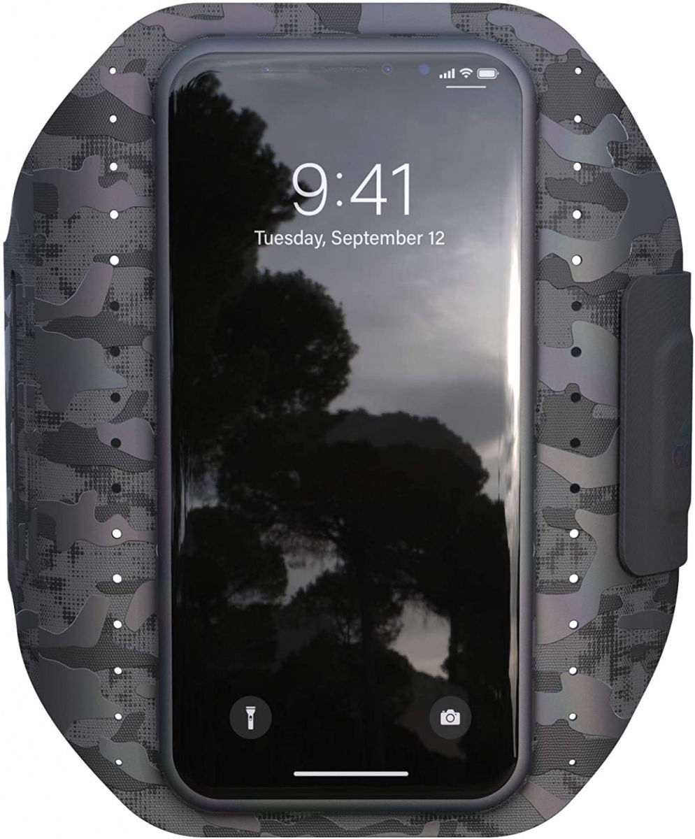 Adidas Smartphone Sport Armband voor het Hardlopen 5.5 Inch Camo Zwart afbeelding 3