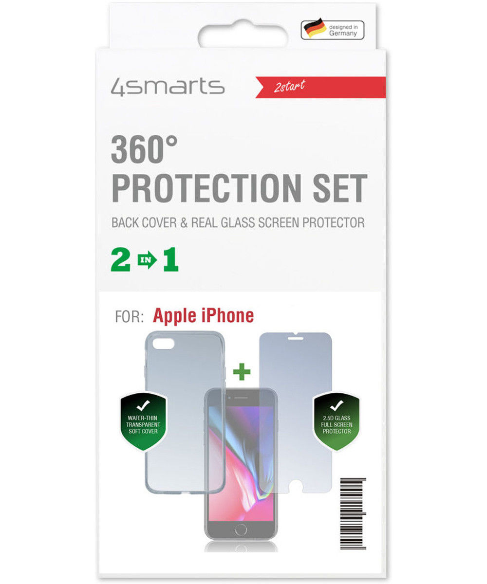 4smarts 360° Limited Protection Set iPhone SE (2020/2022) Transparant afbeelding 4