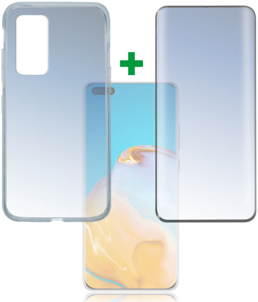 4smarts 360° Protection Set Premium for Huawei P40 Pro Zwart afbeelding 1