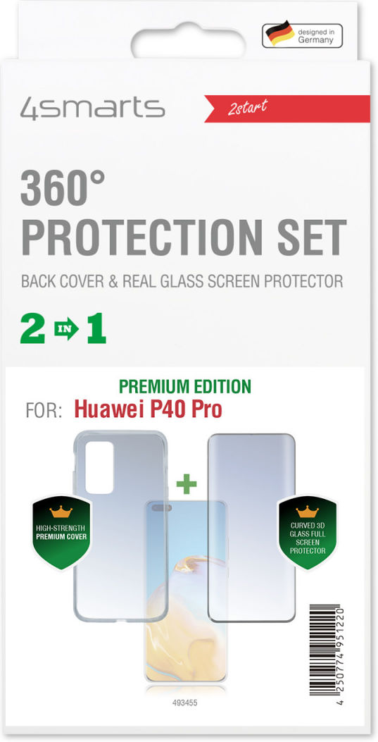 4smarts 360° Protection Set Premium for Huawei P40 Pro Zwart afbeelding 2