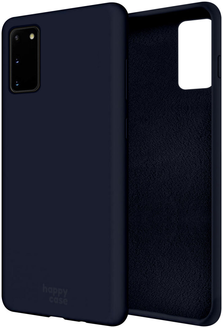 HappyCase Samsung Galaxy S20 Hoesje Siliconen Back Cover Donker Blauw afbeelding 2