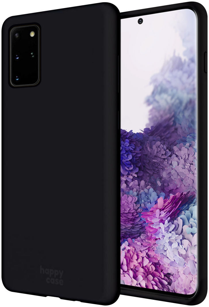 HappyCase Samsung Galaxy S20 Plus Hoesje Siliconen Back Cover Zwart afbeelding 1