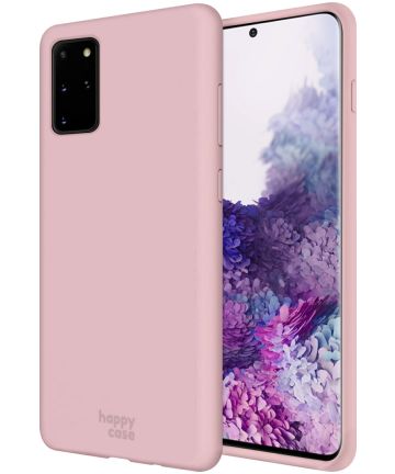 HappyCase Samsung Galaxy S20 Plus Hoesje Siliconen Back Cover Roze Hoesjes
