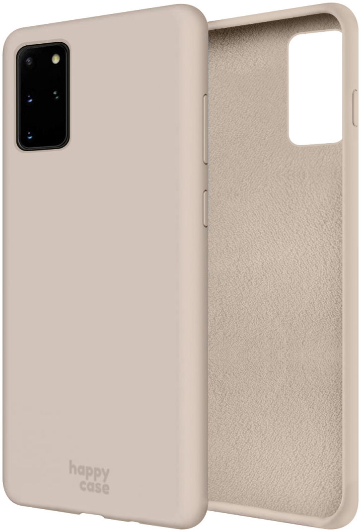 HappyCase Samsung Galaxy S20 Plus Hoesje Siliconen Back Cover Beige afbeelding 2