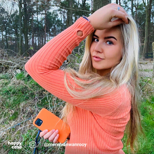 HappyCase Samsung Galaxy S20 Plus Hoesje Siliconen Back Cover Oranje afbeelding 5