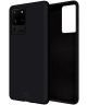 HappyCase Samsung Galaxy S20 Ultra Hoesje Siliconen Back Cover Zwart