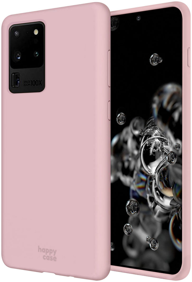 HappyCase Samsung Galaxy S20 Ultra Hoesje Siliconen Back Cover Roze afbeelding 1