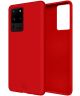 HappyCase Samsung Galaxy S20 Ultra Hoesje Siliconen Back Cover Rood
