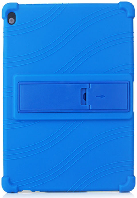 Lenovo Tab P10 Kindvriendelijke Hoes Met Kickstand Siliconen Blauw afbeelding 2