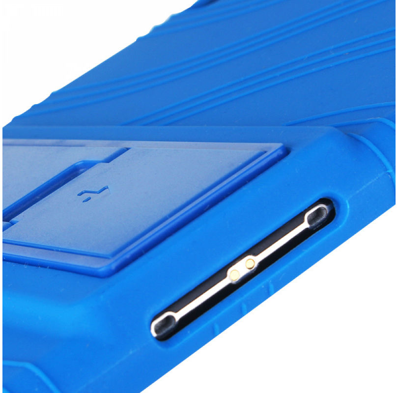 Lenovo Tab P10 Kindvriendelijke Hoes Met Kickstand Siliconen Blauw afbeelding 7