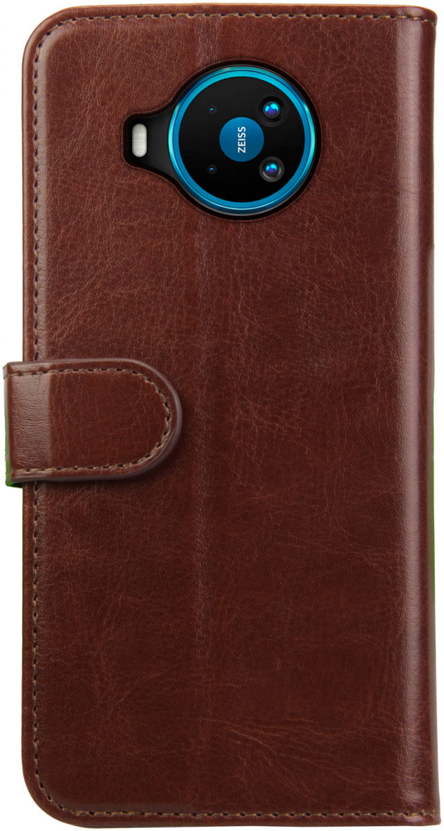 Rosso Element Nokia 8.3 Hoesje Book Cover Bruin afbeelding 5