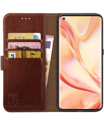 Rosso Element Oppo Find X2 Pro Hoesje Book Cover Bruin Hoesjes
