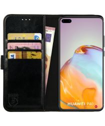 Rosso Element Huawei P40 Hoesje Book Cover Zwart