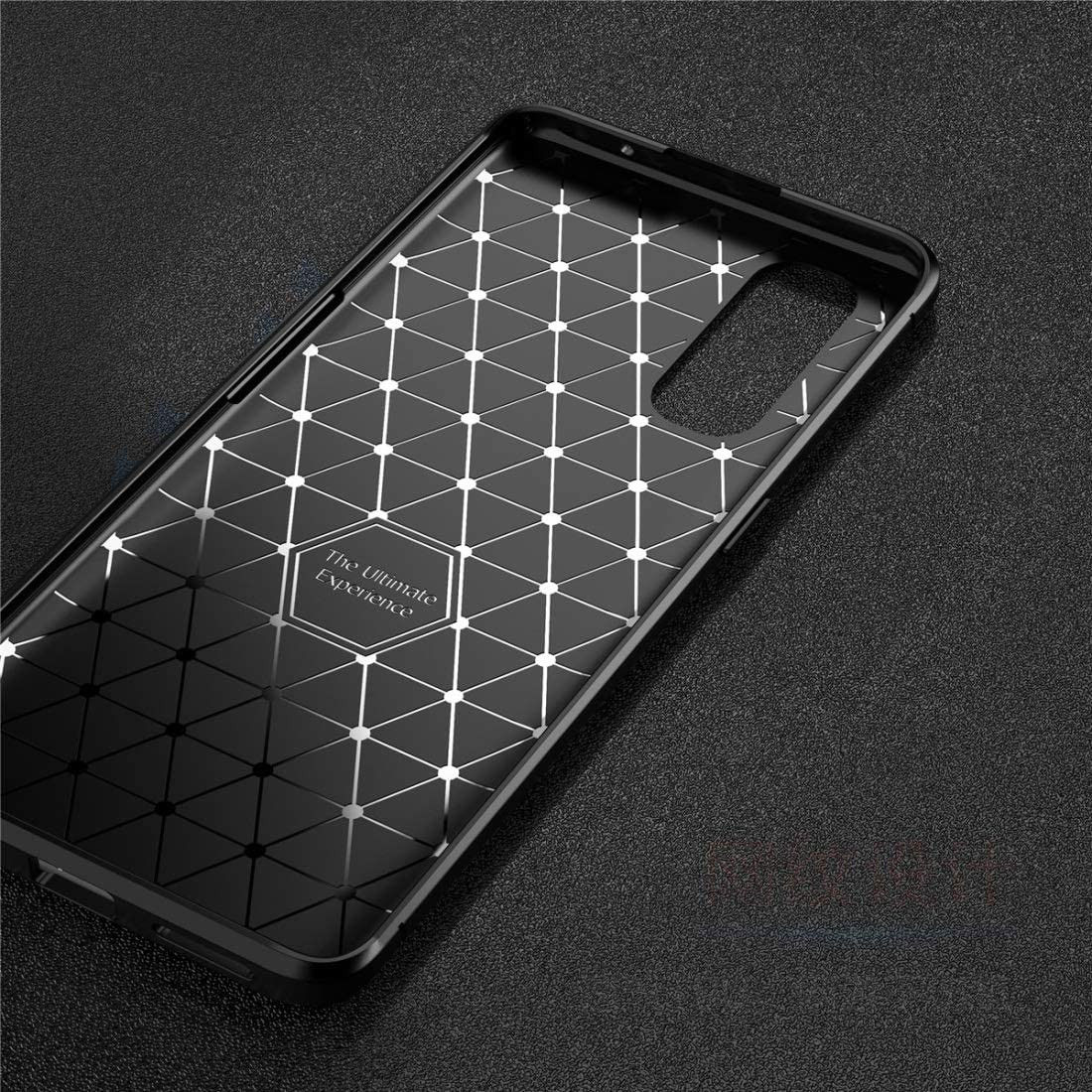 Oppo Find X2 Siliconen Carbon Hoesje Zwart afbeelding 4