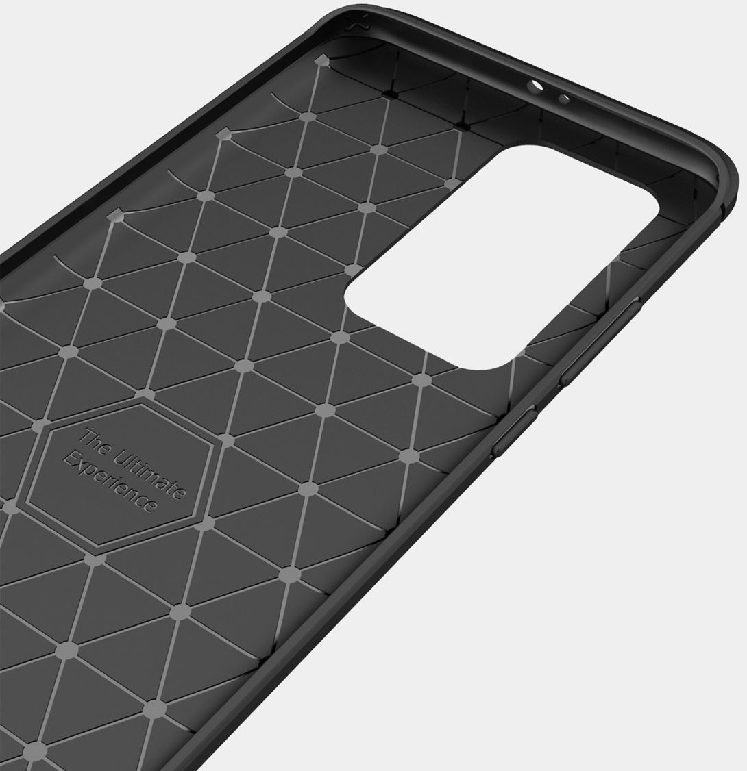 Huawei P40 Pro Hoesje Geborsteld TPU Zwart afbeelding 4