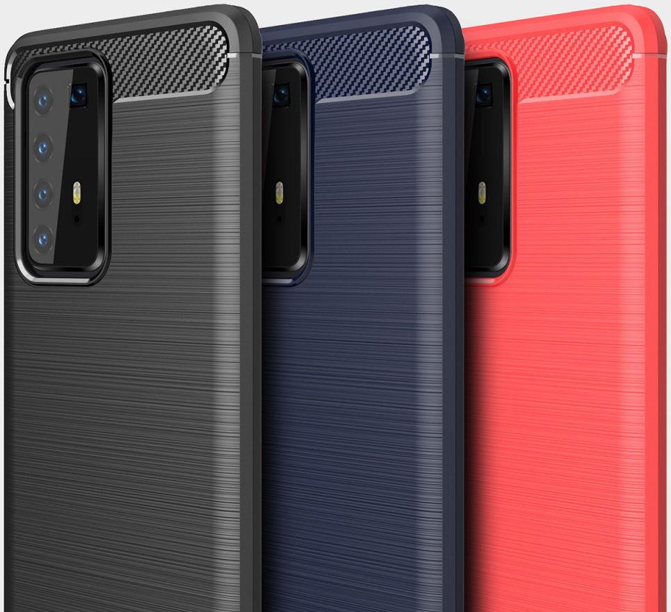 Huawei P40 Pro Hoesje Geborsteld TPU Zwart afbeelding 11