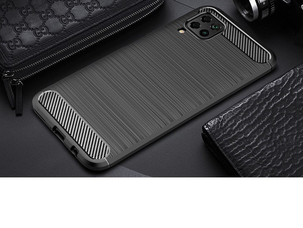Huawei P40 Hoesje Geborsteld TPU Zwart afbeelding 11