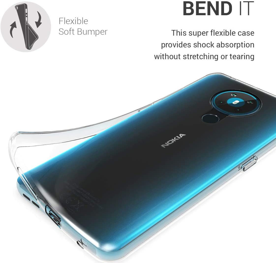 Nokia 5.3 Hoesje Dun TPU Transparant afbeelding 2