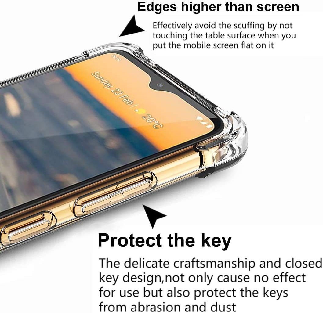 Nokia 5.3 Dun TPU Hoesje Schokbestendig Transparant afbeelding 6