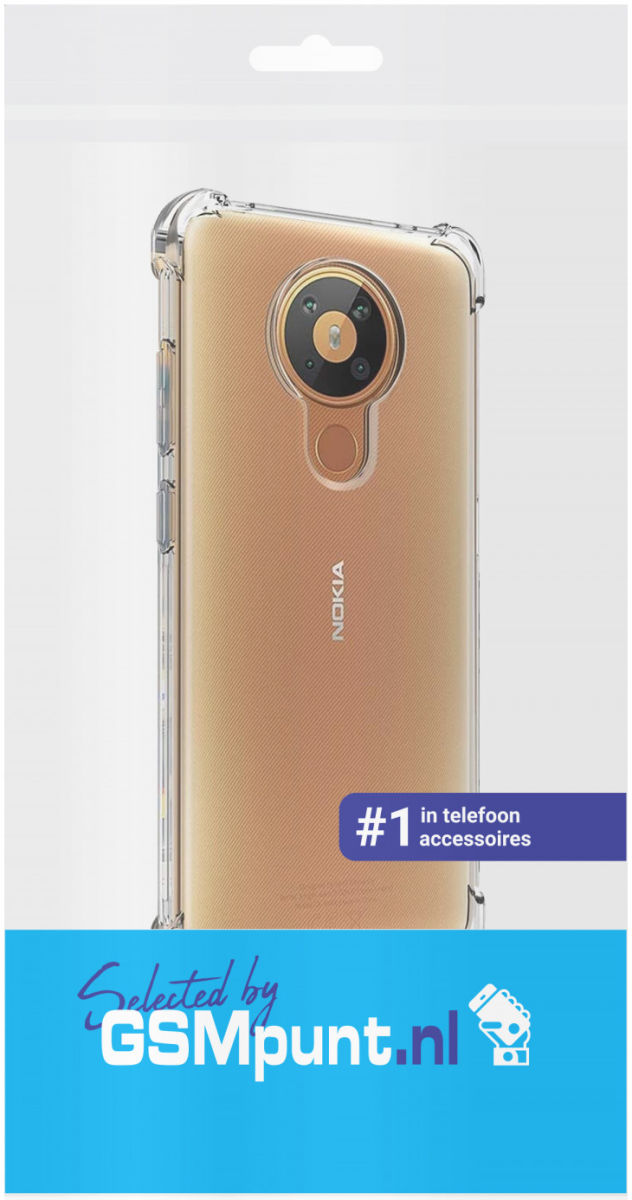 Nokia 5.3 Dun TPU Hoesje Schokbestendig Transparant afbeelding 4