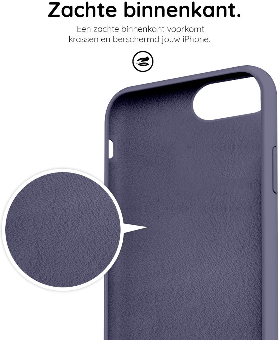 HappyCase iPhone SE 2020/2022 Hoesje Siliconen Back Cover Grijs afbeelding 7