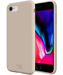 HappyCase iPhone SE 2020/2022 Hoesje Siliconen Back Cover Beige