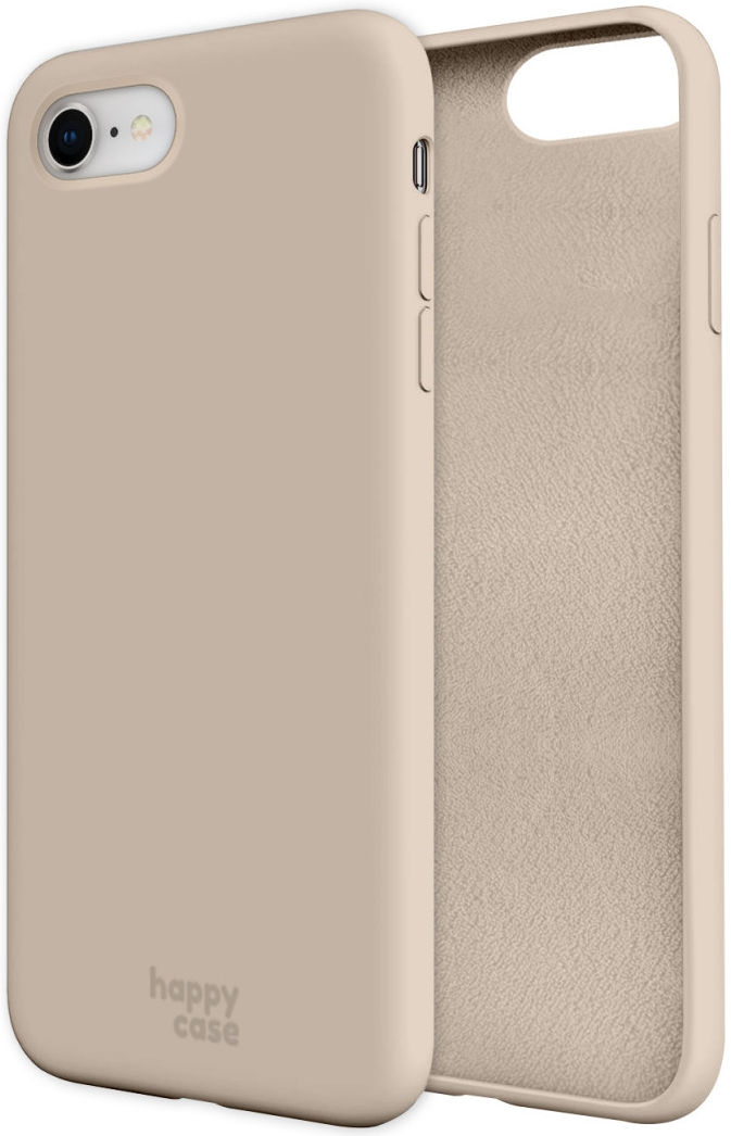 HappyCase iPhone SE 2020/2022 Hoesje Siliconen Back Cover Beige afbeelding 10